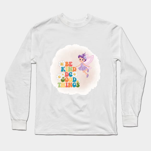 beautiful purple fairy Long Sleeve T-Shirt by Night Fairy